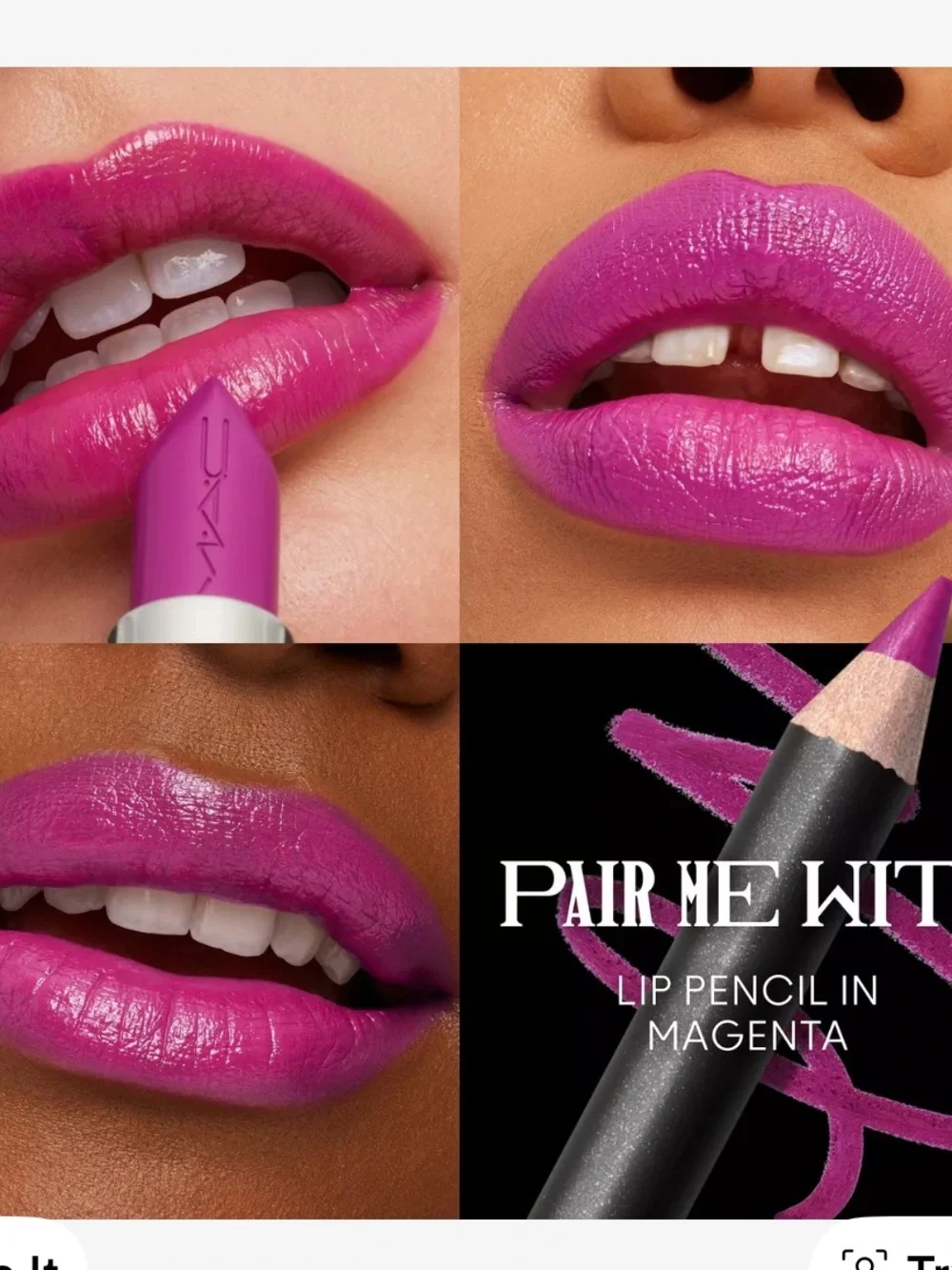 BNIB MAC M-A-Cximal Sleek Satin Lipstick in Violet Vapor (electric Violet)